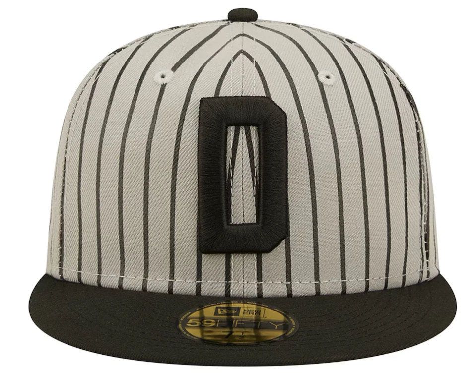 Men's Frisco RoughRiders New Era Gray/Black Theme Night 59FIFTY Fitted Hat Cap - Image 2 of 4