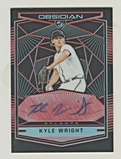 2019 Panini OBSIDIAN ELECTRIC ETCH RED AUTOGRAPH KYLE WRIGHT RC Rookie 3/25 AUTO