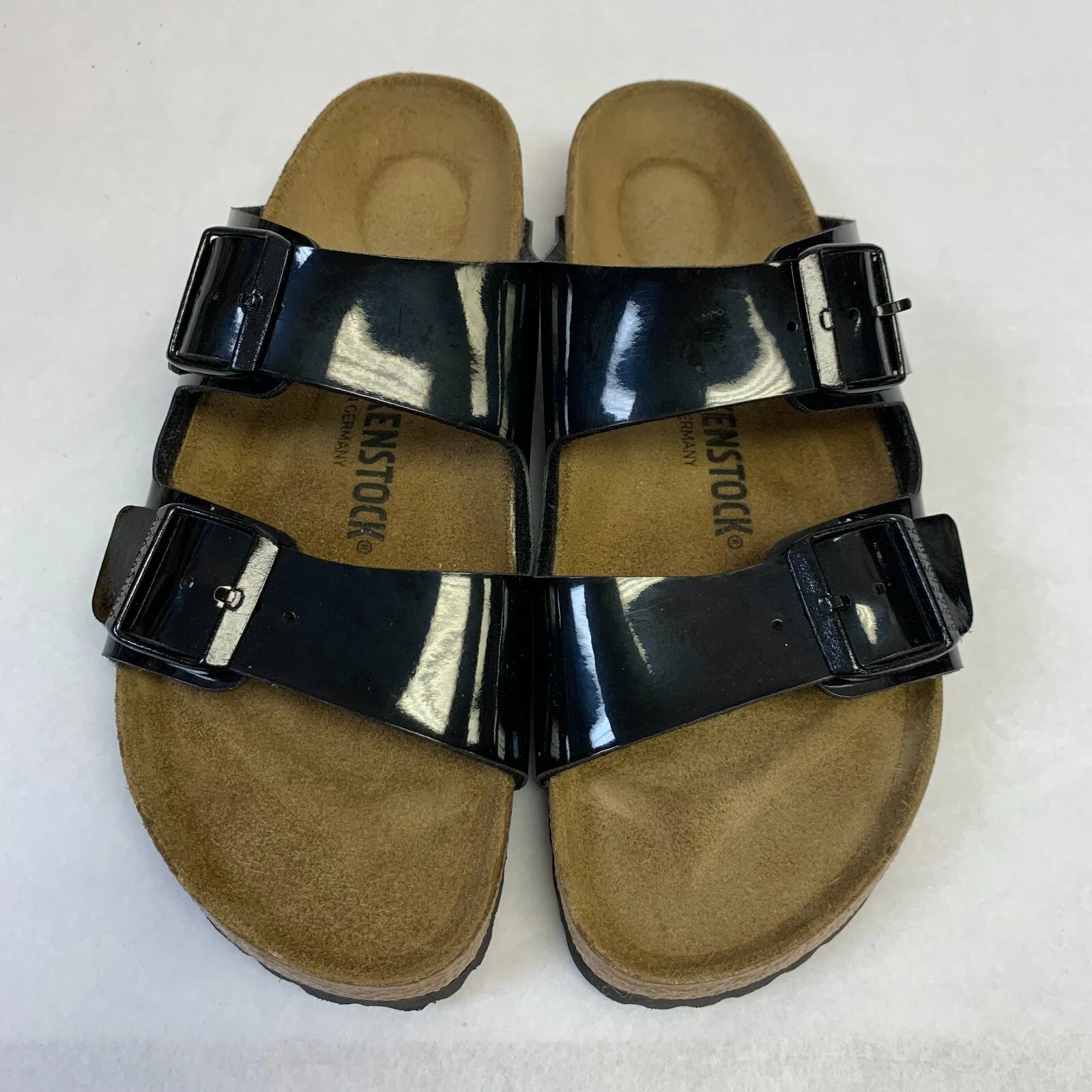 Birkenstock New w/ Box Arizona Patent Black Birko Flor Patent Narrow Select Size