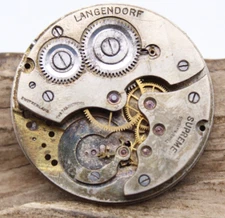 SWISS LANGENDORF SUPREME POCKET WATCH 16j 39.4mm FOR SPARES OR REPAIR (SQ2)