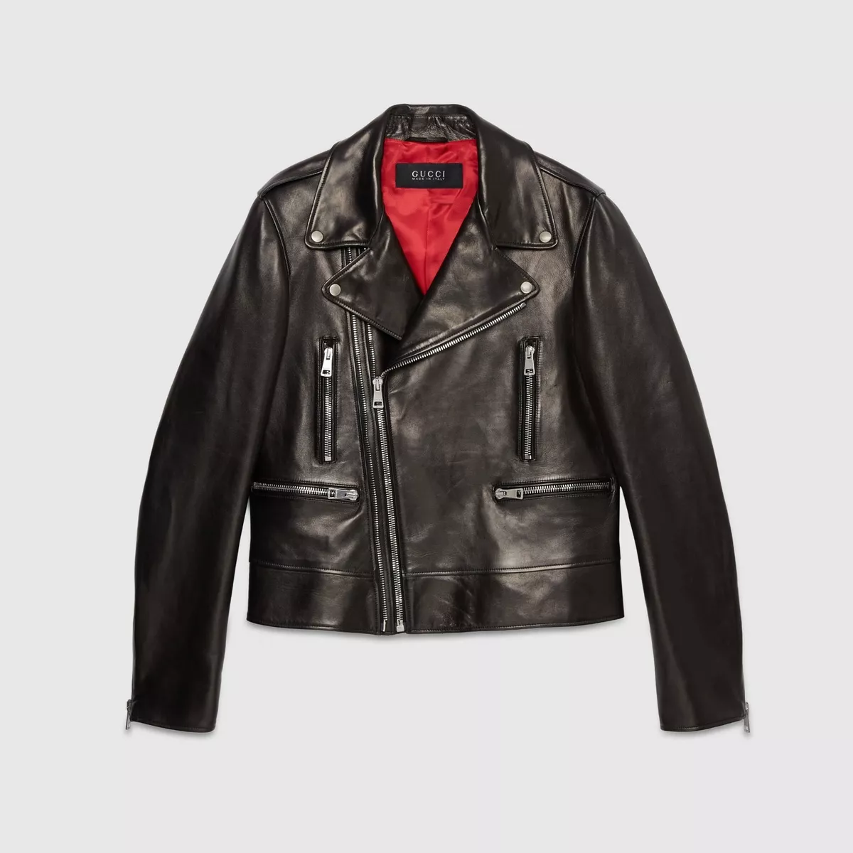 GUCCI Leather Jacket - Black for Men