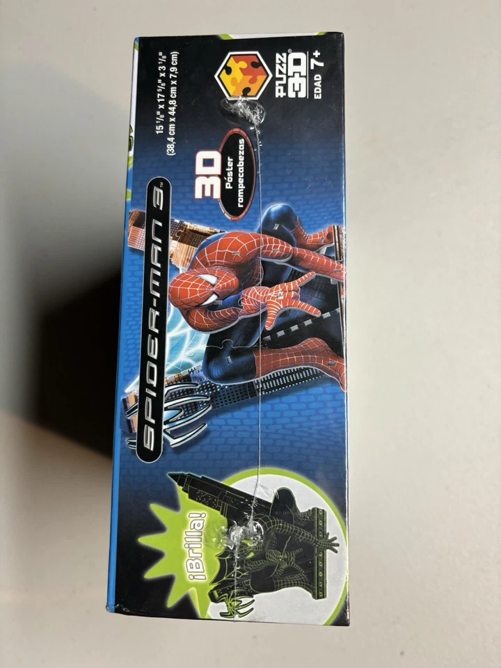 Puzzle Póster Spider-Man 3D Puzzle-3D 36 Piezas 10 Hojas de Espuma Brilla SELLADO Foto 3 de 3