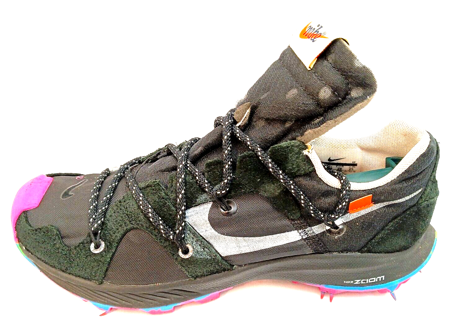 OFF WHITE X NIKE Nike Off White x Air Zoom Terra Kiger 5 atleta in corso Wms taglia 8 CD8179 001