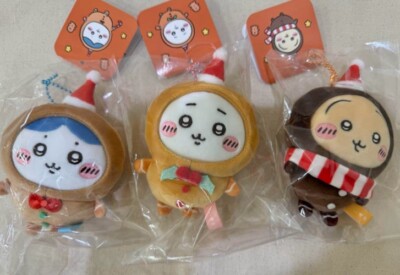 Chiikawa Hachiware Usagi Ginger Keychain Mascot Christmas Rabbit Set Of 3 Market