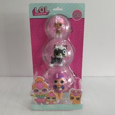 Lol Surprise! Dolls 3 Pack Brand New LOL Sister Pet Puppy Bow Set