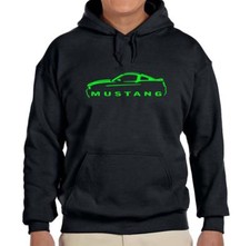 2010-14 Ford Mustang Coupe Black Hoodie Sweatshirt FREE SHIP