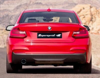 Supersprint Sportauspuff Endschalldämpferersatzrohr + Verbindungsrohr BMW 2er