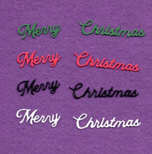 MERRY CHRISTMAS 17 die cuts scrapbook cards