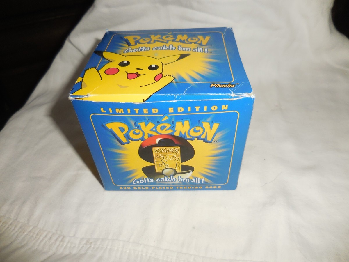 pokemon gotta catch 'em all! ピカチュウ Pokemon Gotta Catch 'em All 23K Gold Card #25 Pikachu NIB
