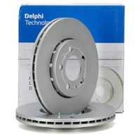 Delphi Bremsscheiben Satz Ø 256Mm FüR Audi A3 Ibiza Fabia VW Golf 4 Polo Vorne