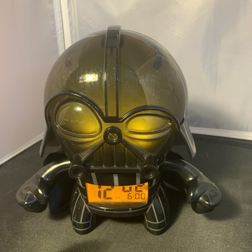 Star Wars TM Darth Vader Clock/Alarm -Lucas Film BulbBotz. -The Force No Cover - Picture 2 of 5