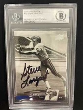 STEVE LARGENT 2011 UPPER DECK FOOTBALL - BGS AUTHENTIC AUTO - TULSA - *4454