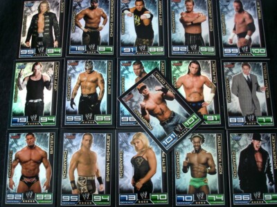 Topps WWE Wrestling SLAM ATTAX Serie 2009-Champions Cards Karten Rainbow Foil