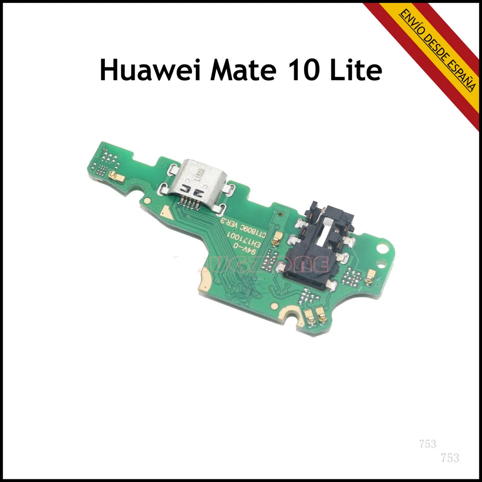 Placa Conector Carga Huawei Mate 10 Lite Microfono Antena Micro USB Auriculares - Imagen 2 de 2