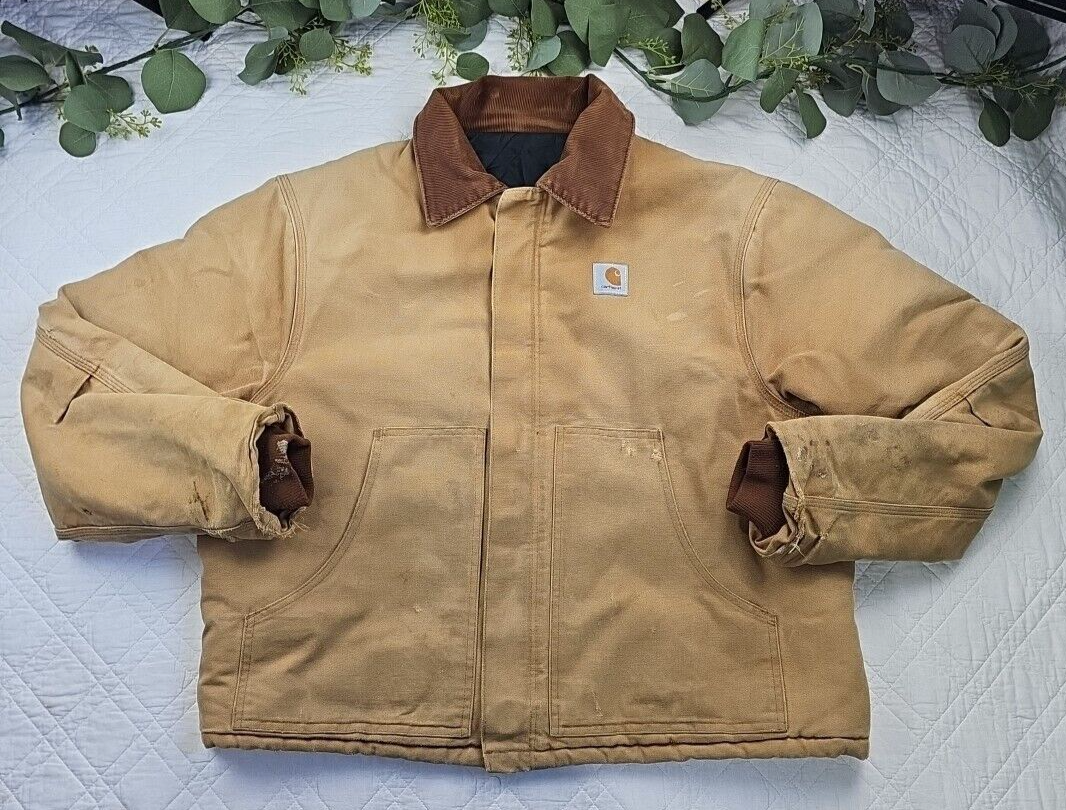 VTG Carhartt 80's Arctic Detroit Quilted Full Zip Canvas Jacket