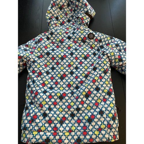 Burton Dryride Girls 10-12 Lavish Bomber Ski Snowboard Jacket White Mosaic Coat - Picture 18 of 21