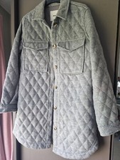 Bnwot .object Long Quilt Jacket Size 36 (12-14)