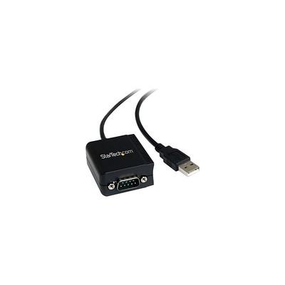 StarTech 6' USB to Serial RS232 Adapter Cable With COM Retention Black