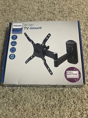 Philips Full Motion TV Wall Mount Fits Most 17''-55  with VESA 200x200 LED LCD...