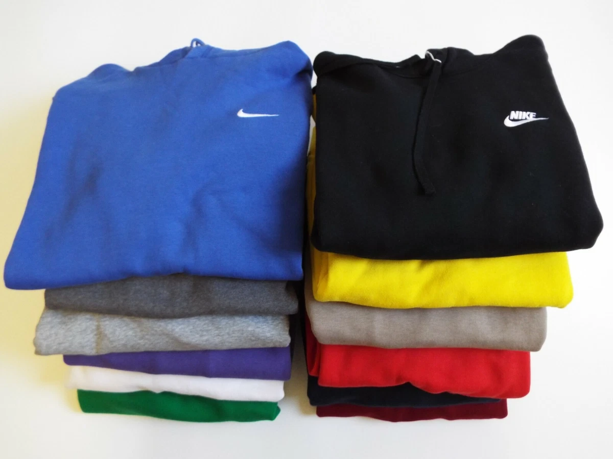 Vintage Nike Hoodie Small Swoosh Tick Logo Hooded Sweatshirt Genuine B Grade |