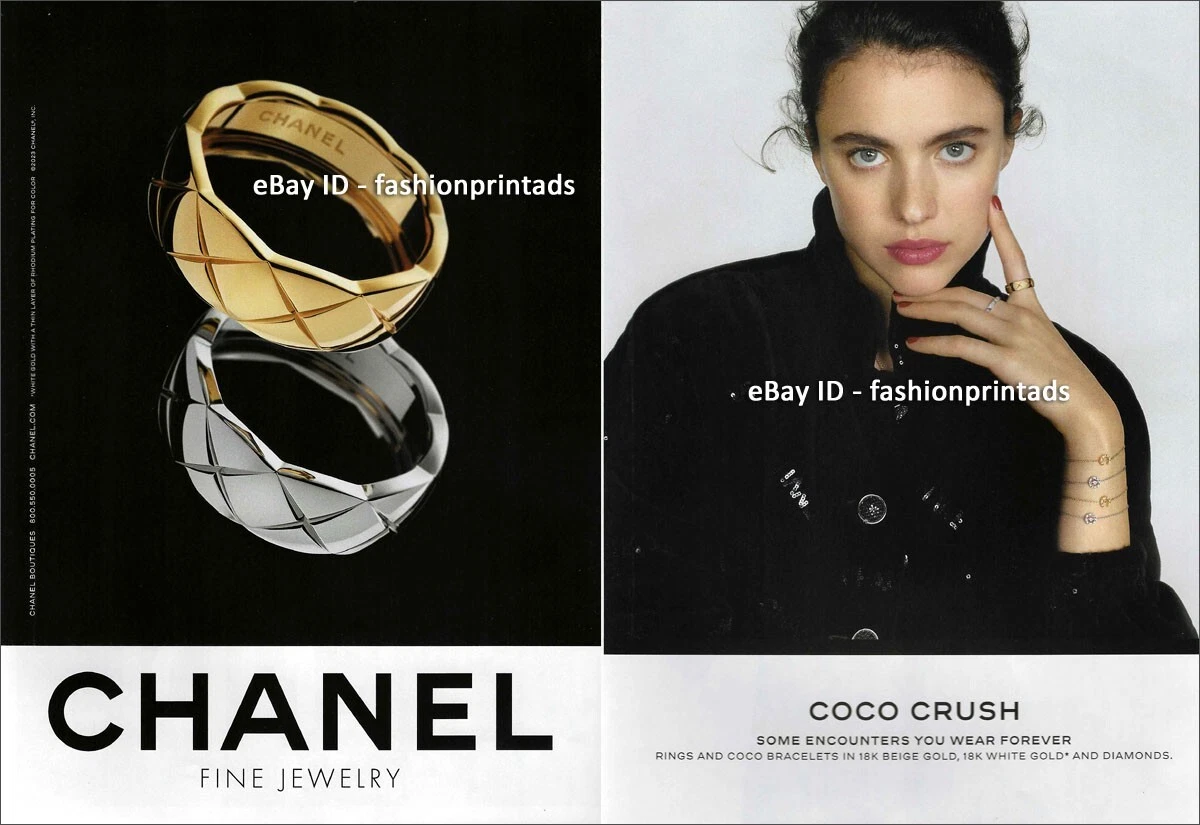 CHANEL Fine Jewlery 2-Page Magazine PRINT AD 2023 MARGARET QUALLEY