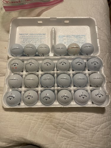 Callaway Chrome Soft Golfbälle - Weiß, 24 Stück