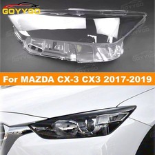 Cubierta de lente de faros de coche izquierdo carcasa transparente para MAZDA CX-3 CX3 2017-2019