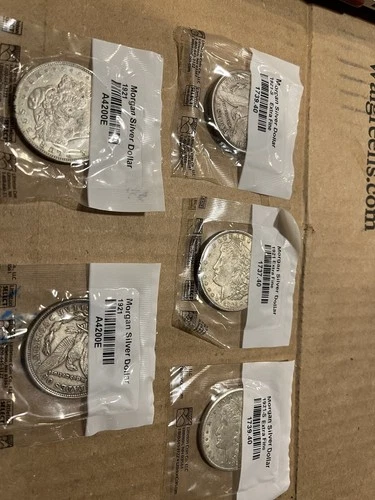 Morgan Silver Dollar 1921 1881 Philadelphia ￼Business Strike $1 0.9 Silver