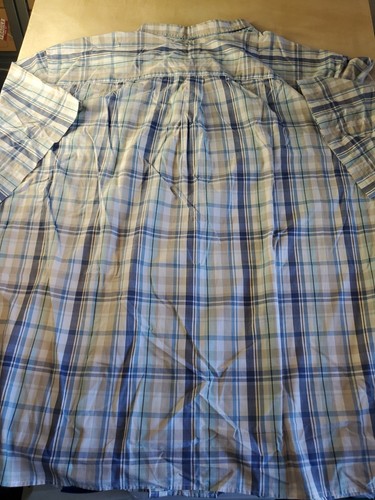 HARBOR BAY BEIGE/BLUE/BROWN/Plaid Button Down Shirt Big/Tall Men 6XL-72”Chest - Picture 14 of 17