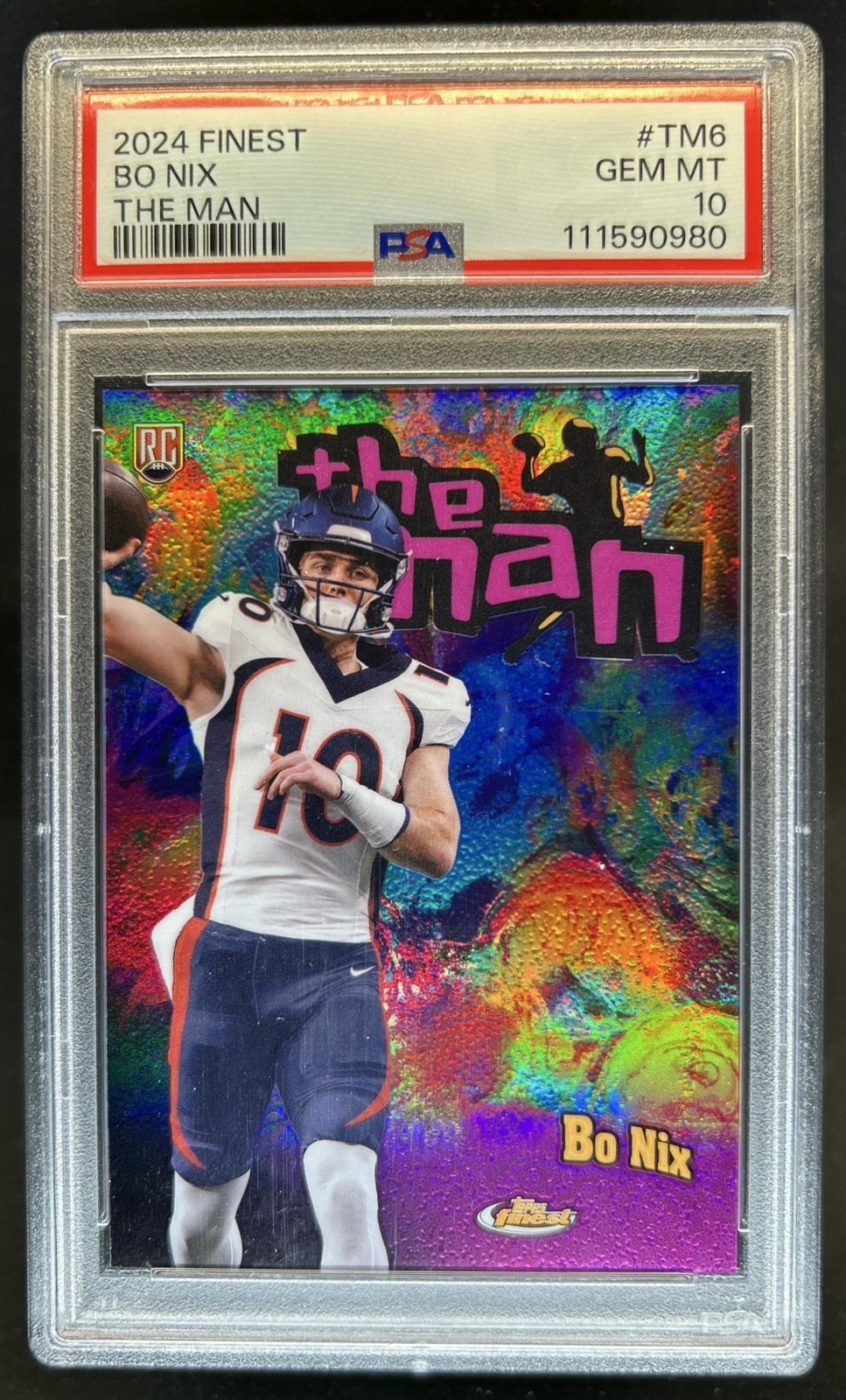 Bo Nix Topps Finest the Man #TM6 Base