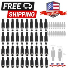 20 Pairs 40PCS DC Socket 5.5mm x 2.1mm Female DC Barrel Jack Solder DC Connec...