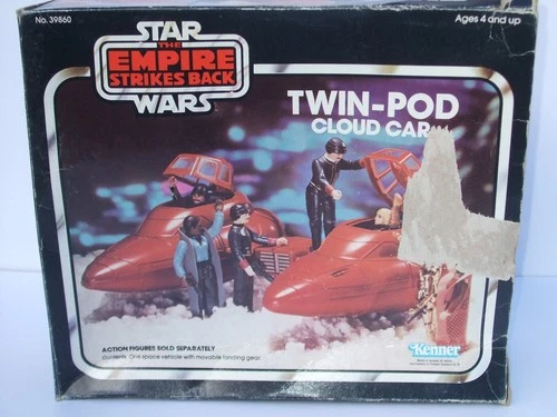 Star Wars Vintage Twin-Pod Cloud Car Vehicle Empire Strikes Back 1980 with Box