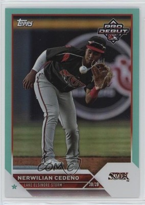 2023 Topps Pro Debut Aqua Foil 71/75 Nerwilian Cedeno #PD-132 4g8