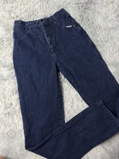 Vintage Roughrider By Circle T Corduroy Western Pants Dark Blue Cowboy Rodeo 24
