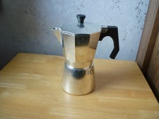 Espressokocher Espressokanne  aus Aluminium, 6  Tassen- Silber