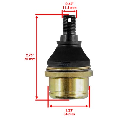 Two Upper Ball Joints For Honda ATV Rancher 420 ES TRX420FE 2007-2013