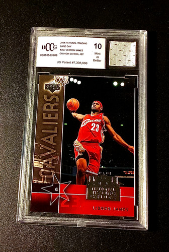 Lebron James Game Used Jersey BCCG 10 Rare 2004 Upper Deck Beckett Cavs Lakers 1