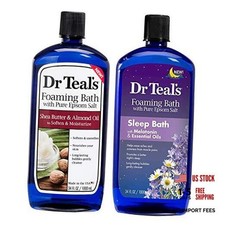 Dr. Teals Foaming Bath Variety Gift Set 2 Pack, 34oz Ea Shea Butter  Almond
