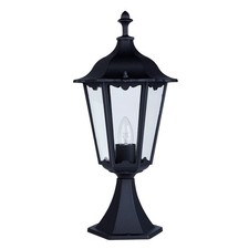 IP44 Black Finish Aluminium Outdoor Garden Path Driveway Garage Lamp Post Light