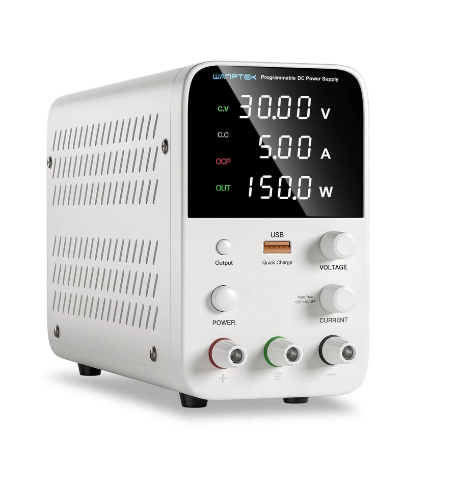 Fonte de alimentação de laboratório ajustável DC 0-60V 5A fontes de sinal variáveis de alta precisão - Imagem 4 de 4