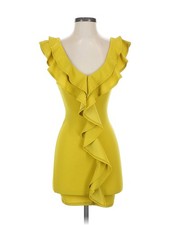 Fashion Nova Women Yellow Cocktail Dress XS