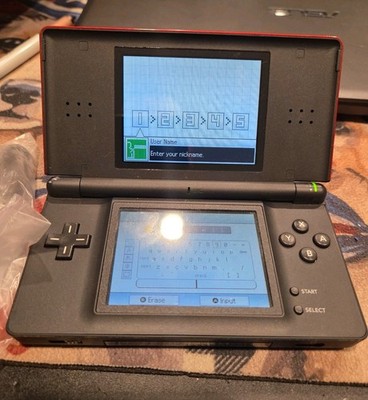 Nintendo DS Lite USG-001(JPN) Red Handheld Console w/ Stylus & Cable VGUC 