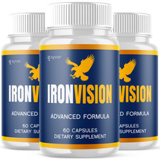 3 Pack Iron Vision Pills Support Healthy Eye Function IronVision 180 Capsules