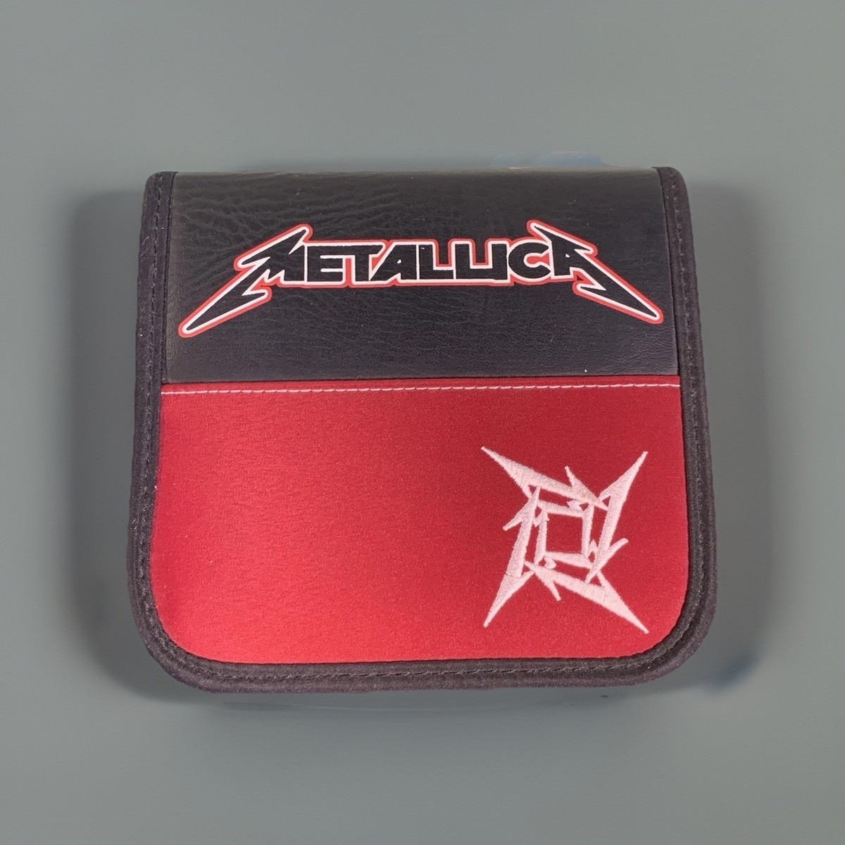 Vintage Metallica CD Disk Folder Zip Case Ninja Star Heavy Metal