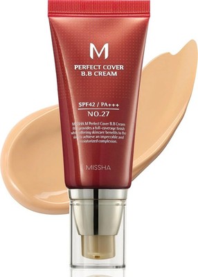 MISSHA M Perfect Cover BB Cream 1.69 Fl Oz  No.27 Honey Beige