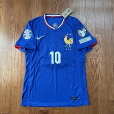 France Home Blue Soccer Jersey Player Version Euro 2024 Mbappe #10 Small
