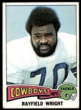 1975 Topps Rayfield Wright Dallas Cowboys #402 VG/EX (Ding LL)