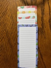 4 Pack Magnetic Notepads for Refrigerator, Grocery List Magnet Pad for Fridge...