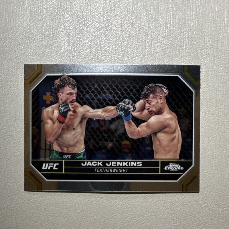 Topps Chrome UFC MMA Jack Jenkins Sports Trading Card #84 Base Set 2024