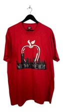 VTG New York Red Skyline Tee Sz XL